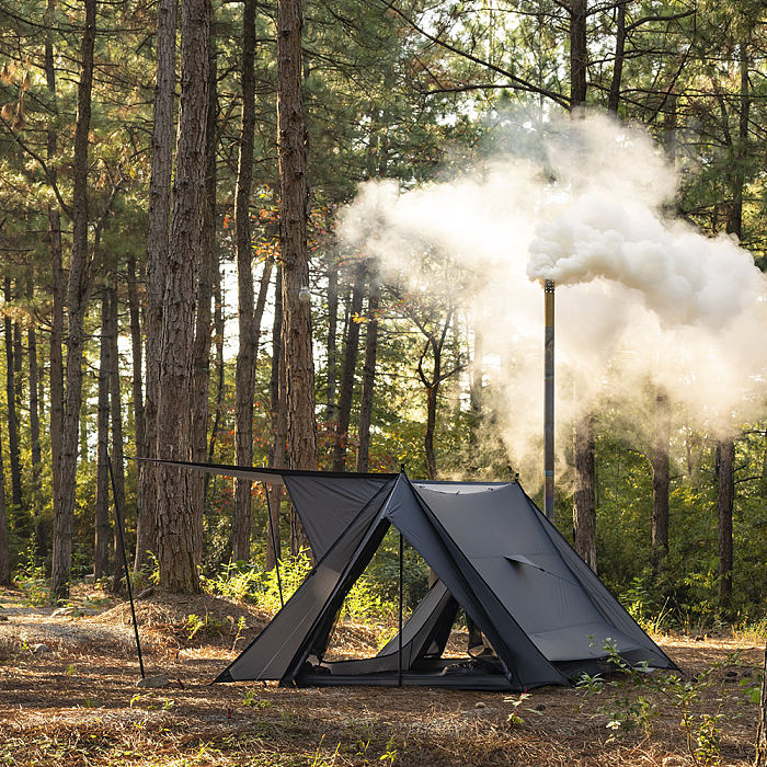STOVEHUT 20 (Blue Grey)  Bushcraft Hot Tent with Stove | POMOLY New Arrival 2025
