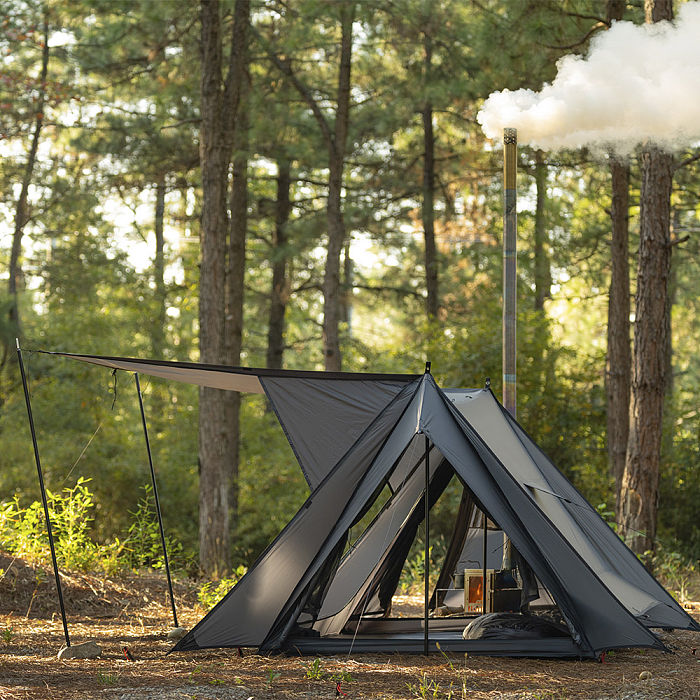 STOVEHUT 20 (Blue Grey)  Bushcraft Hot Tent with Stove | POMOLY New Arrival 2025