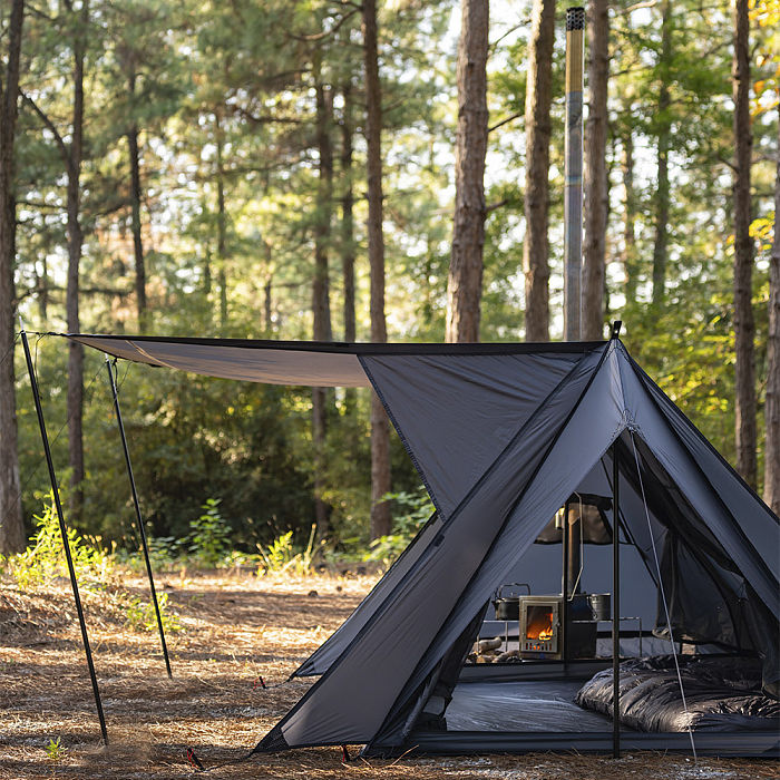 STOVEHUT 20 (Blue Grey)  Bushcraft Hot Tent with Stove | POMOLY New Arrival 2025