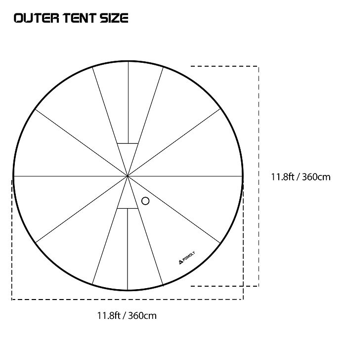 Circle 2 | Tipi Tent | Pyramid Hot Tent | POMOLY New Arrival 2025
