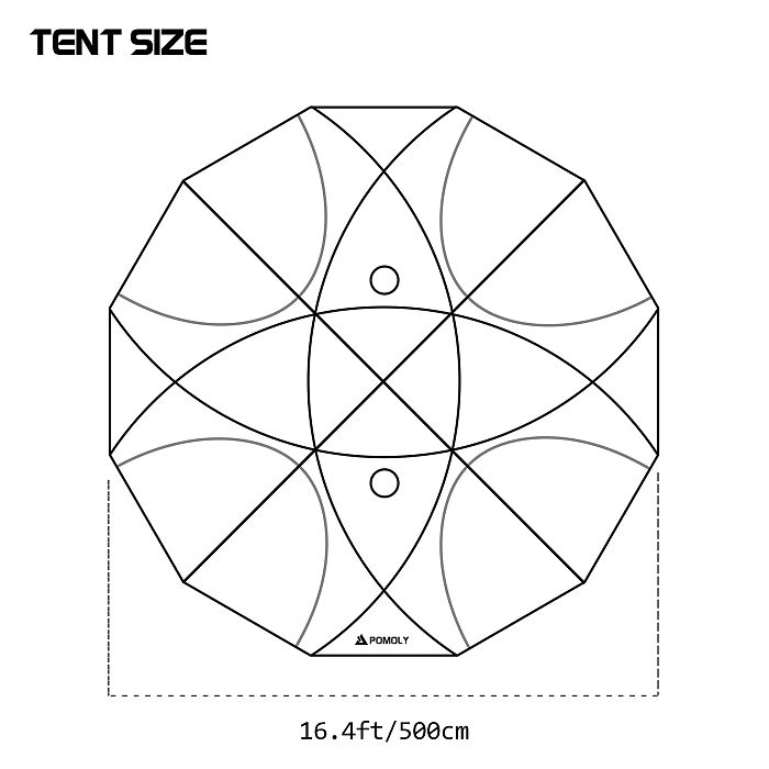 Sphere X8 Lite | Freestanding Dome Hot Tent 8P | Large Family Hot Tent | POMOLY New Arrival 2025