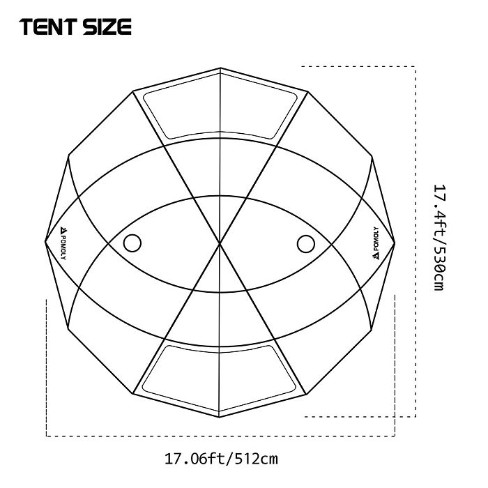 Roost V8 | Large Family Hot Tent 8P | Freestanding Big Dome Tent | POMOLY New Arrival 2025