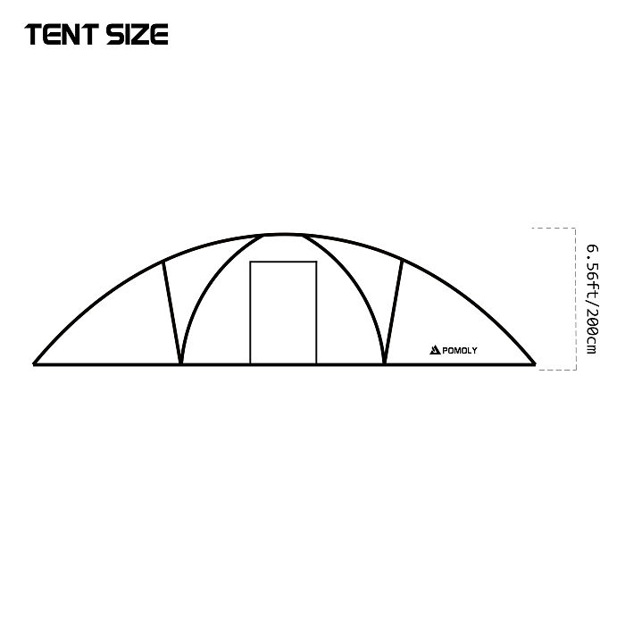 Barracuda 4 | Family Hot Tent 4P | Freestanding Dome Tent | POMOLY New Arrival 2025