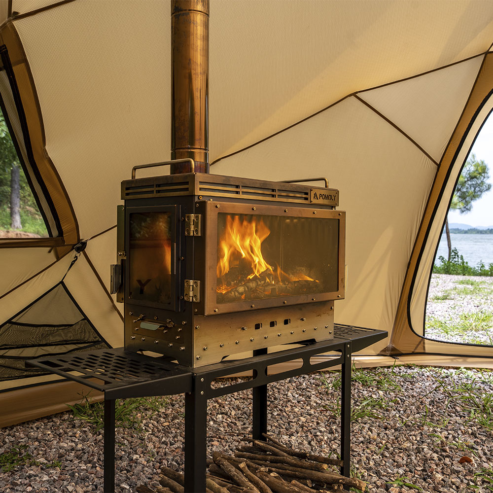 Stand Stove for Camping Dweller Ultra 4 Fireplace Wood Burning