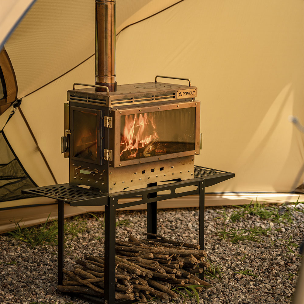 Stand Stove for Camping Dweller Ultra 4 Fireplace Wood Burning