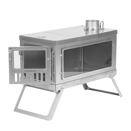 TIMBER Stove | Titanium Wood Stove for Hot Tent and Camping | POMOLY Version