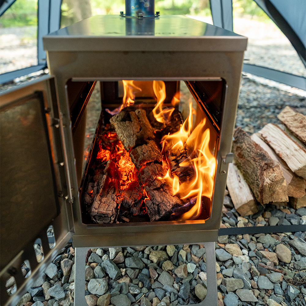 X-Ti Ultra 5 | Double-Fold Titanium Wood Stove | POMOLY New
