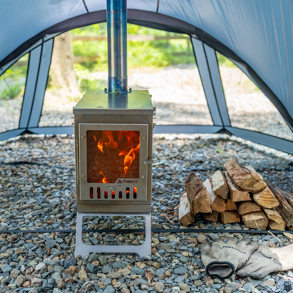 X-Ti Ultra 5 | Double-Fold Titanium Wood Stove | POMOLY New