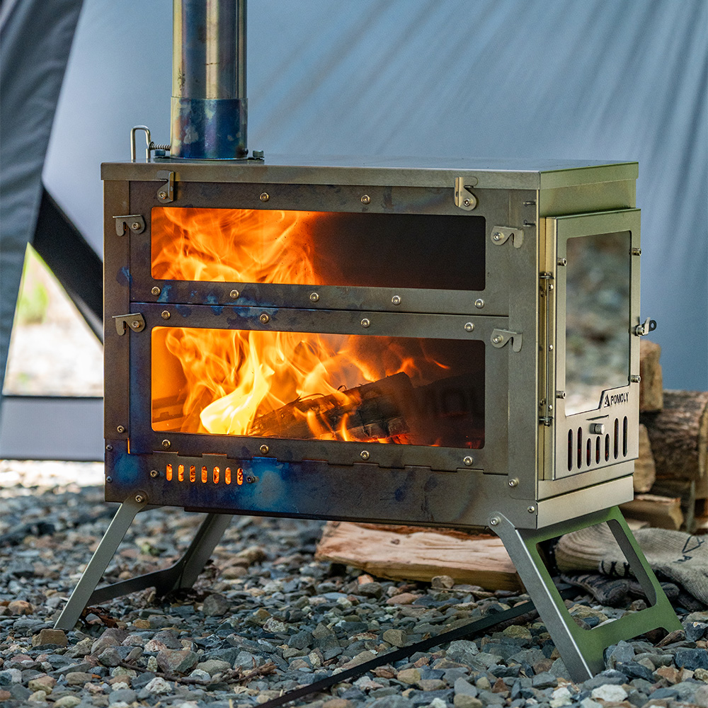 X-Ti Ultra 5 | Double-Fold Titanium Wood Stove | POMOLY New