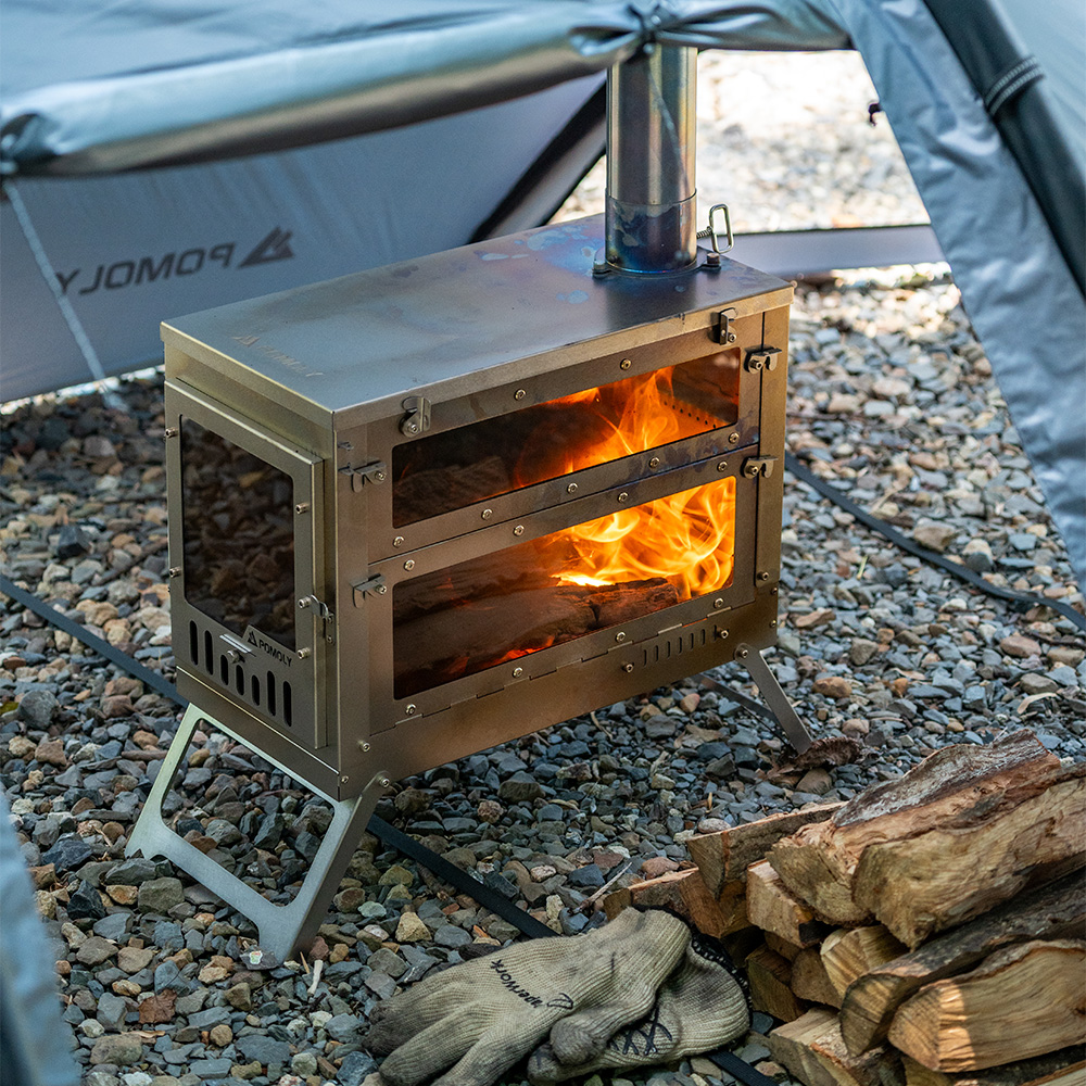 X-Ti Ultra 5 | Double-Fold Titanium Wood Stove | POMOLY New