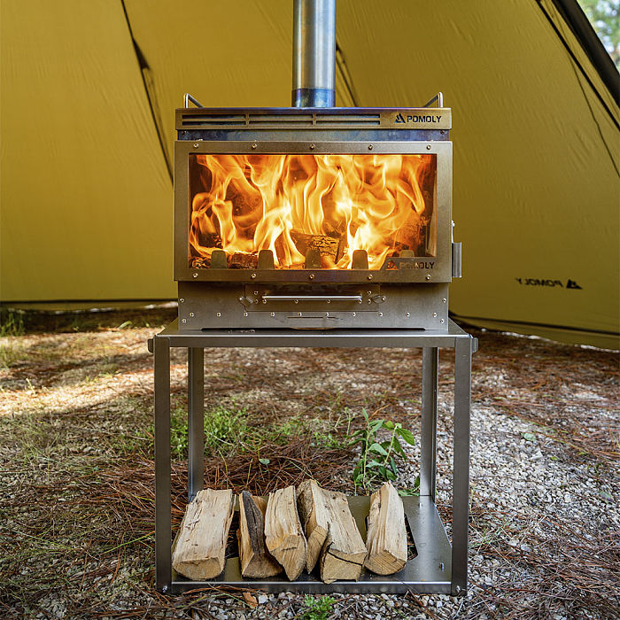 Dweller Ti Ultra 3 | Titanium Camping Wood Stove with Base | POMOLY New Arrival 2026