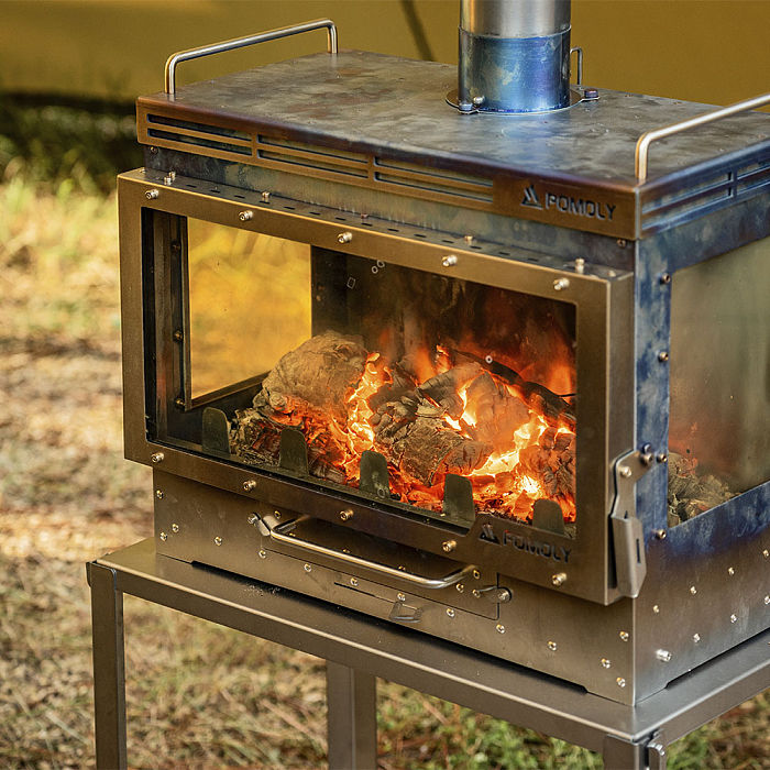Dweller Ti Ultra 3 | Titanium Camping Wood Stove with Base | POMOLY New Arrival 2026