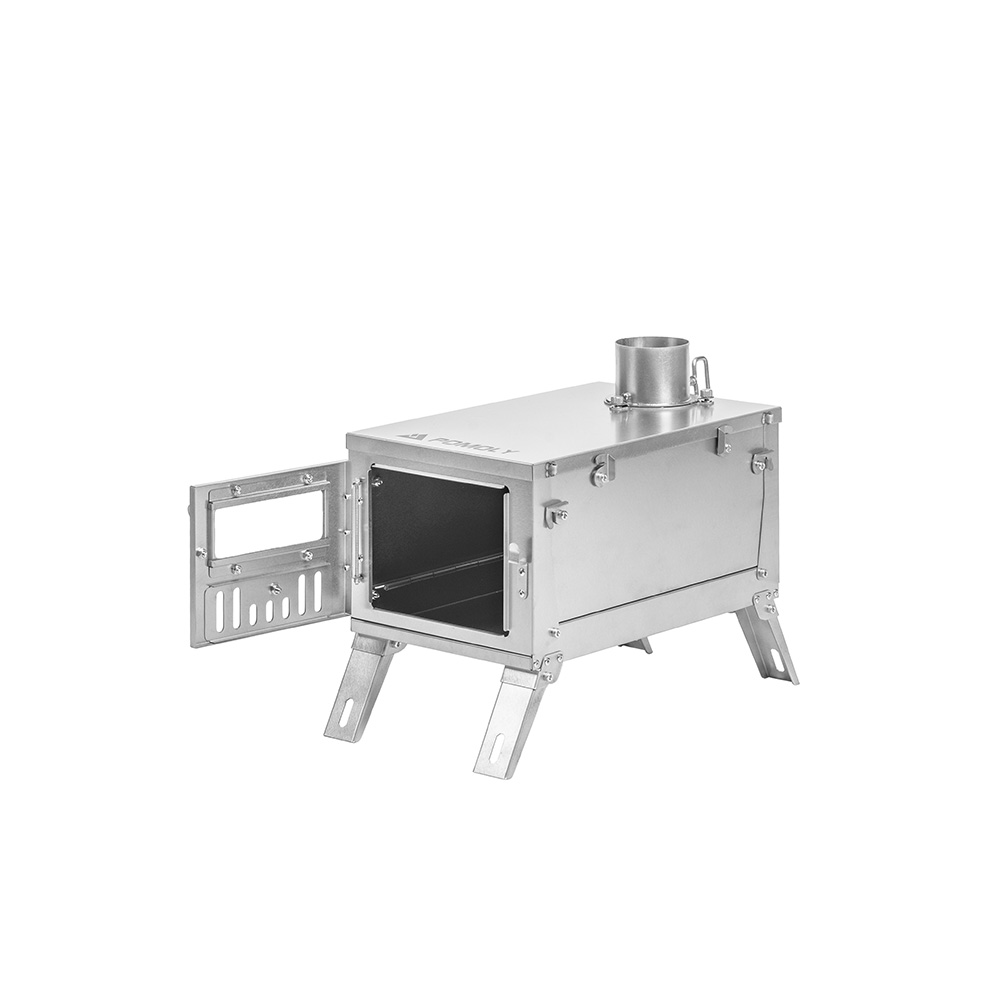 GT Mini Titanium Tent Stove for Hot Tent | Ultralight Fastfold