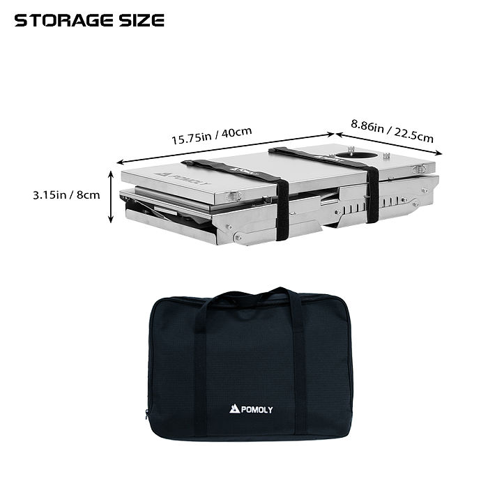 T1 Max 3 | Fastfold Titanium Wood Stove | POMOLY New Arrival 2026