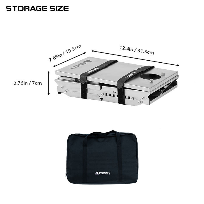 T1 Mini 3 | 3.0 Version Fastfold Titanium Wood Stove for Solo Camping | POMOLY New Arrival 2026