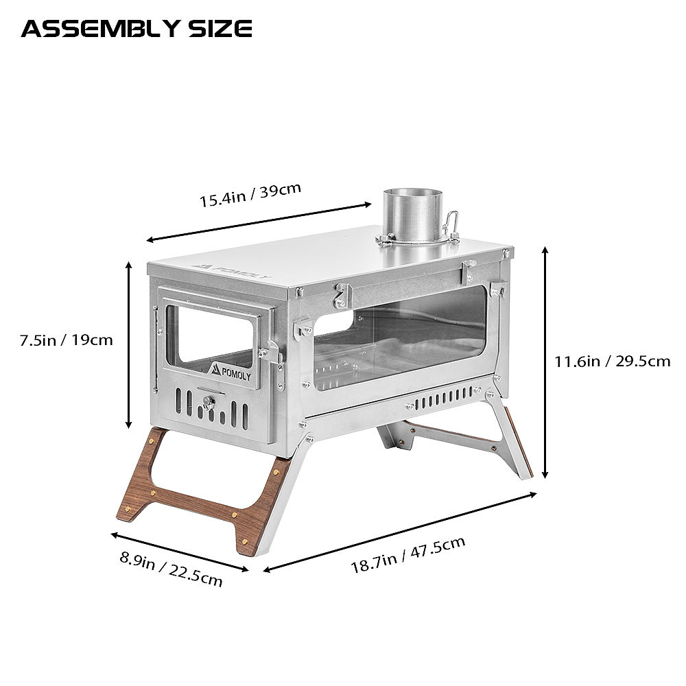 【Pre Order】T1 Max 3 | Fastfold Titanium Wood Stove | POMOLY New Arrival 2026