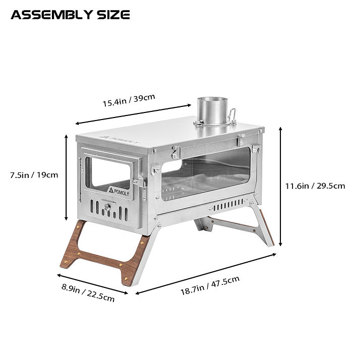 T1 Max 3 | Fastfold Titanium Wood Stove | POMOLY New Arrival 2026