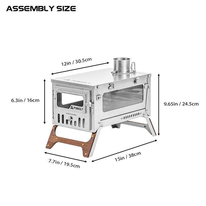 T1 Mini 3 | 3.0 Version Fastfold Titanium Wood Stove for Solo Camping | POMOLY New Arrival 2026