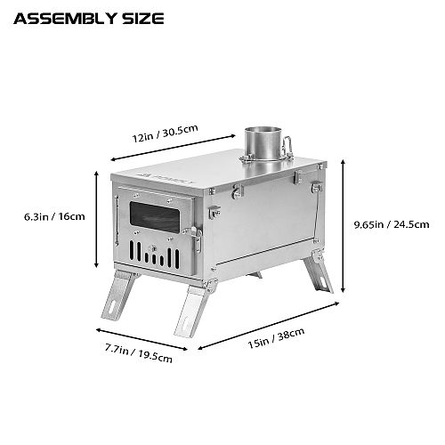 GT Mini | Ultralight Fastfold Titanium Wood Stove for Solo Camping | POMOLY New Arrival 2026