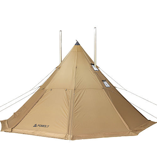 【Winter Deals】Bromance 70 Tipi Wood Stove Tent for 4-6 Person (3 Stove Jacks) | POMOLY New Arrival