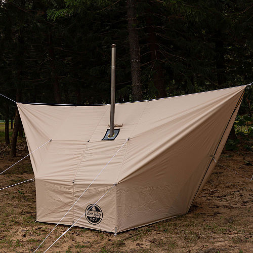 【Winter Deals】Rhombus Hammock Hot Tarp | Lonewolf902 Canvas Hot Shelter for Hammock Camping