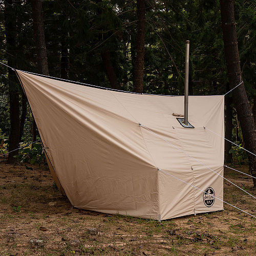 【Winter Deals】Rhombus Hammock Hot Tarp | Lonewolf902 Canvas Hot Shelter for Hammock Camping