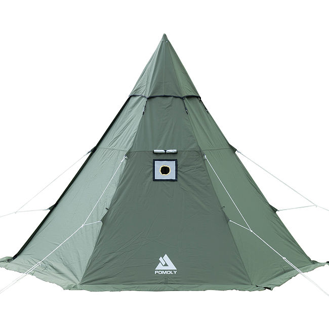 POMOLY HEX Hot Tent - Classic Edition | 2 Person Tipi Tent with Stove Jack for Camping