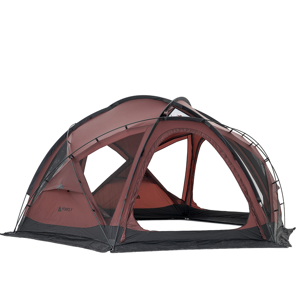 POMOLY Dome X6 Pro (Red) Dome Tent for Camping Family Freestanding