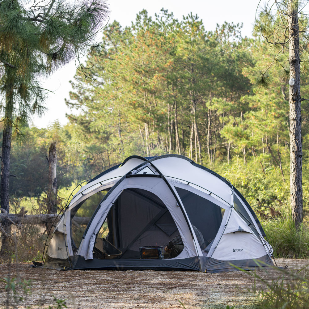 POMOLY Dome X6 TC Hot Tent | Tetron Cotton Dome Camping Round Tent