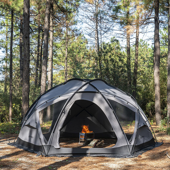 Dome X6 TC | Tetron Cotton Freestanding Camping Hot Tent 4-6P | POMOLY New Arrival 2026