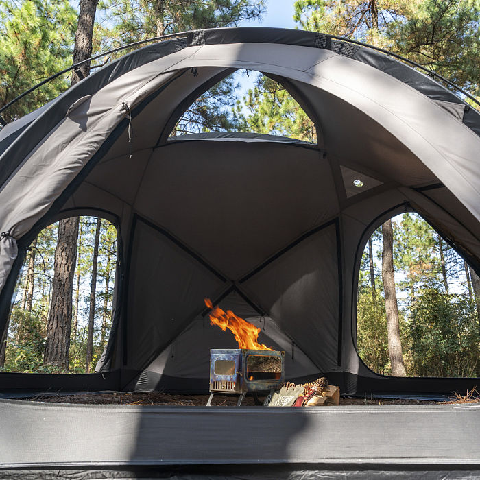 Dome X6 TC | Tetron Cotton Freestanding Camping Hot Tent 4-6P | POMOLY New Arrival 2026