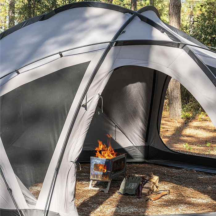 Dome X6 TC | Tetron Cotton Freestanding Camping Hot Tent 4-6P | POMOLY New Arrival 2026