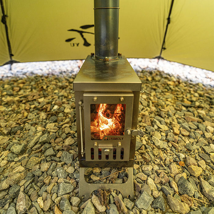 X-Ti Nano | Double-Fold Titanium Wood Stove | POMOLY New Arrival 2025
