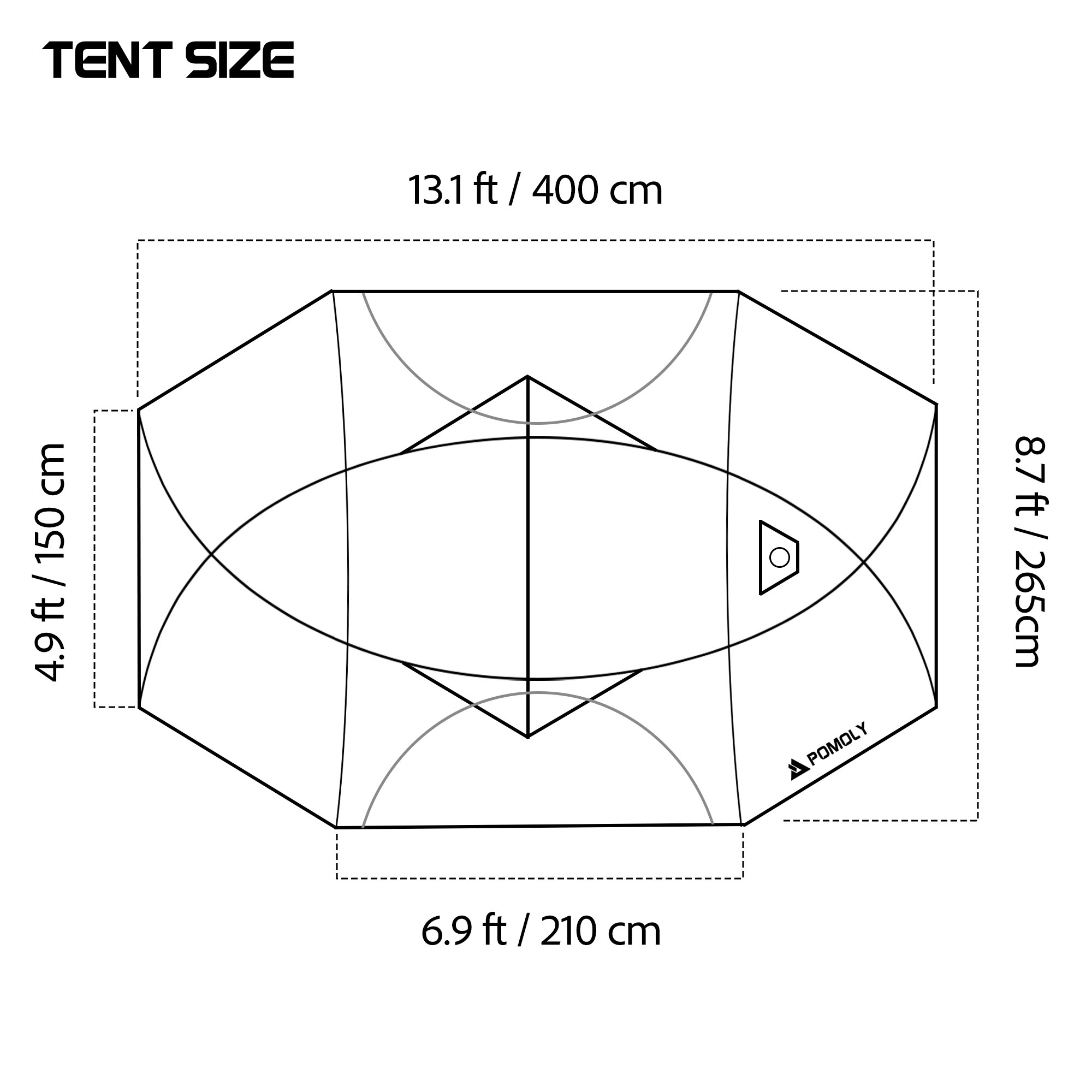 Barracuda 2 | Freestanding Camping Hot Tent 2P | POMOLY New