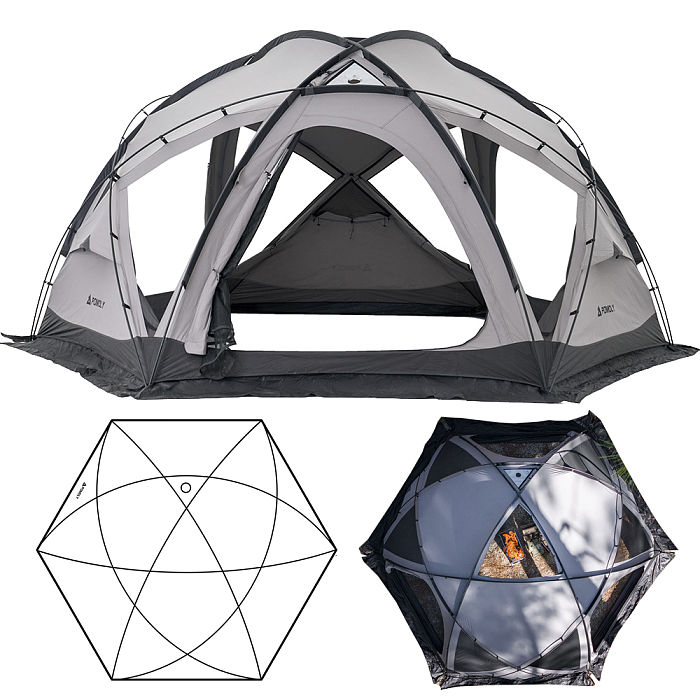 【Pre Order】Dome X6 TC | Tetron Cotton Freestanding Camping Hot Tent 4-6P | POMOLY New Arrival 2026