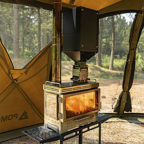 POMOLY Portable Pellet Stove for Camping Outdoor Tent Pellet Burners