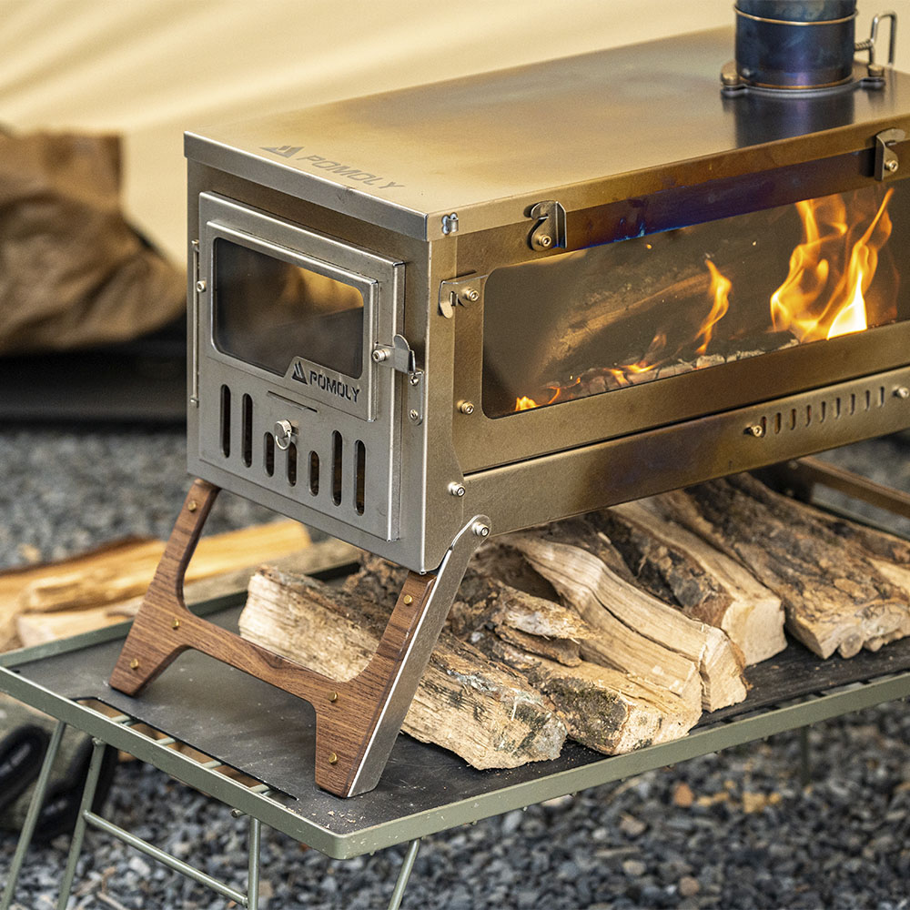 T1 Ultra 3 3.0 Version Portable Titanium Tent Stove | Camping Wood
