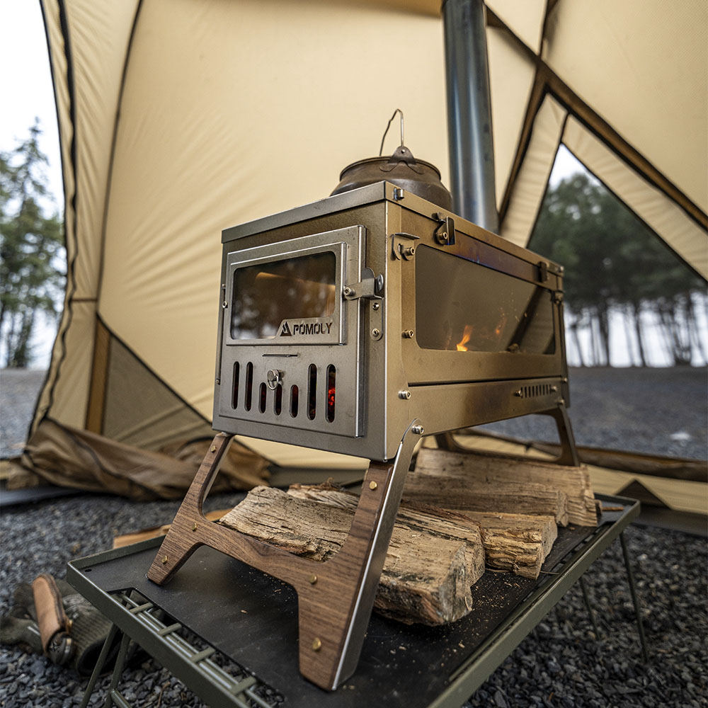 T1 Ultra 3 3.0 Version Portable Titanium Tent Stove | Camping Wood