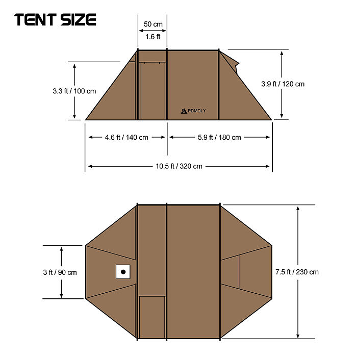 Leona 1 | Camping Tunnel Tent 1P | POMOLY New Arrival 2026