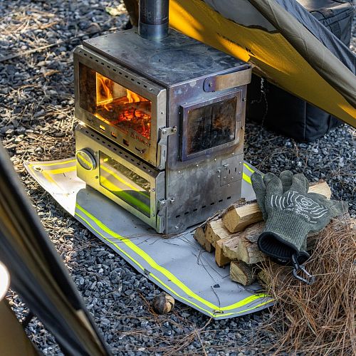 POMOLY Fireproof Wood Stove Mat (31.5'' X20'')