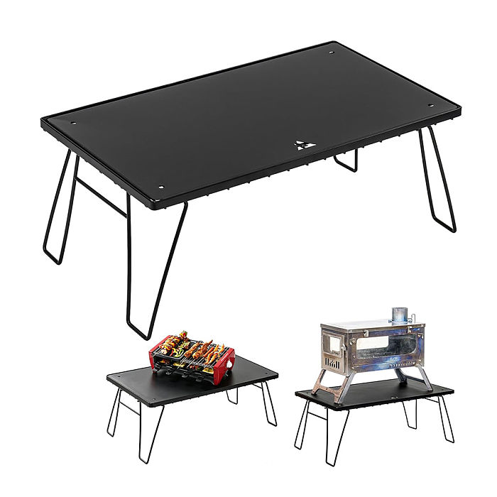 【Limited Deals - US Only】POMOLY Camping Table Foldable Stove Base
