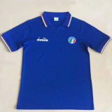 1986 Italy Home Blue Retro Soccer Jersey