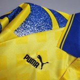 1995-1997 Parma Yellow  Retro Soccer Jersey