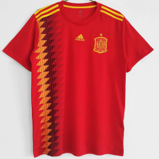 2018 Spain Home Retro Soccer Jersey
