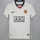 2008-2009 Man Utd  Away White Retro Soccer Jersey