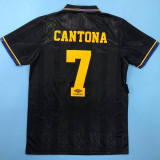 1993-1994 Man Utd  Away Black Retro Soccer Jersey