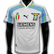 2000-2001 Lazio Away White Retro Soccer Jersey