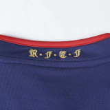 2010 Spain Away Long Sleeve Retro Soccer Jersey(带胸前决赛字) (长袖)