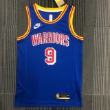 WARRIORS IGUODALA  #9 Blue 75th Anniversary Retro NBA Jersey