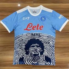 21-22 Napoli Commemorative Edition Sky Blue Fans Soccer Jersey